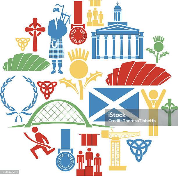 Icona Set Di Glasgow - Immagini vettoriali stock e altre immagini di Glasgow - Scozia - Glasgow - Scozia, Scozia, Icona