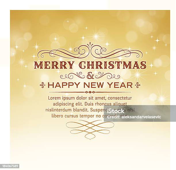 Рождественские Приветствия Фон — стоковая векторная графика и другие изображения на тему Абстрактный - Абстрактный, Блестящий, Векторная графика