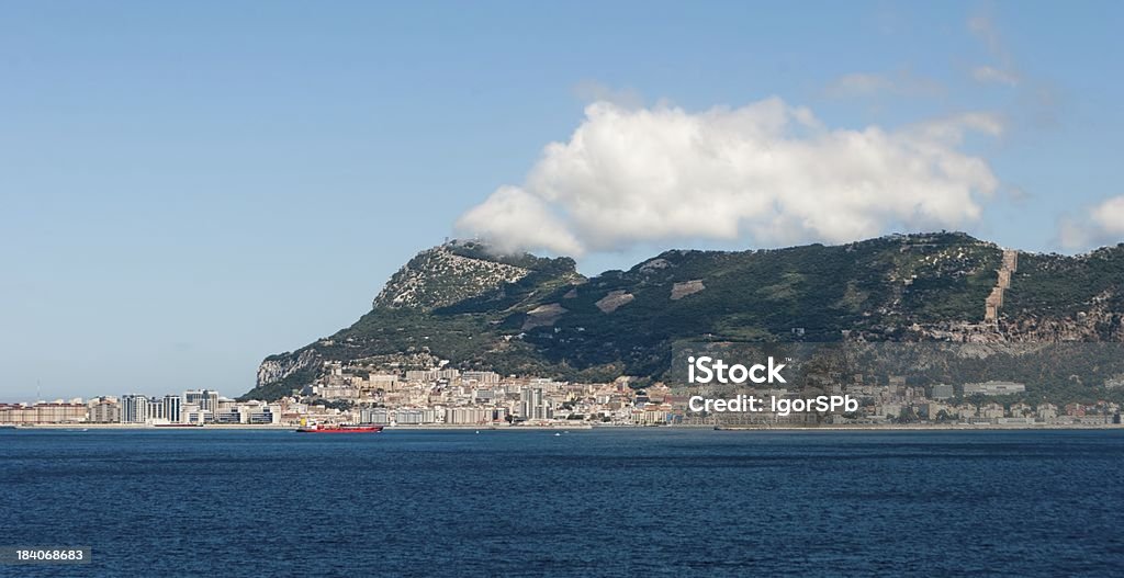 Gibraltar num dia soalheiro da Baía - Royalty-free Ajardinado Foto de stock