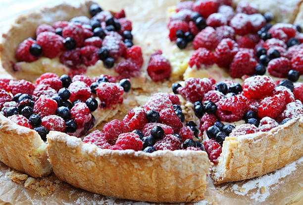 istock tart with berries cut into pieces 184068703