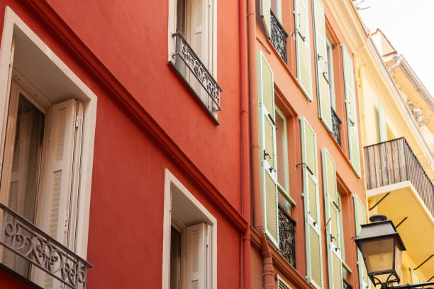 istock Typical European residential city building facade. 1840708388