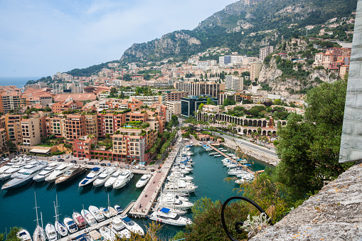 Monaco city and harbor panorama
