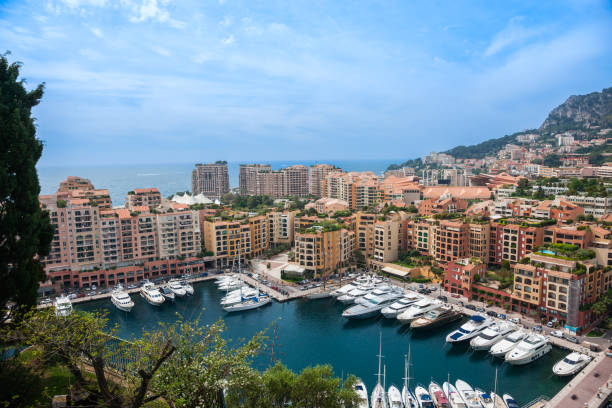 istock Monte Carlo buildings and marina view Monaco. 1840711033