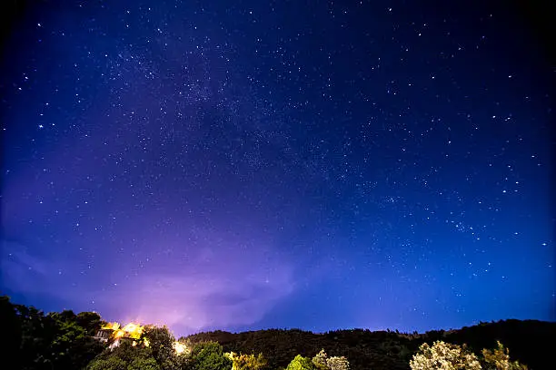 Milky Way over the desert of Cingjing, Taiwan.