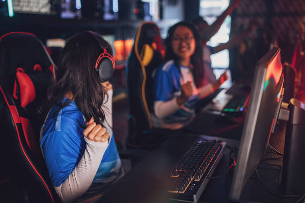 istock Professional eSports Team Celebrating Victory 1840762576