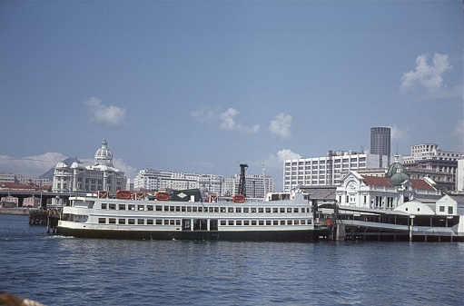 Rio de Janeiro, Brazil, 1974. Ferry dock in Rio de Janeiro.