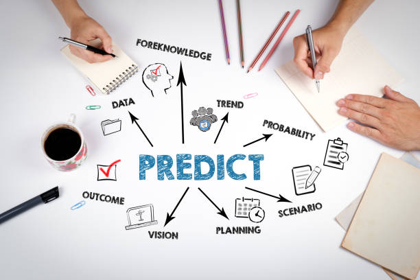 istock PREDICT Concept. The meeting at the white office table 1840783924