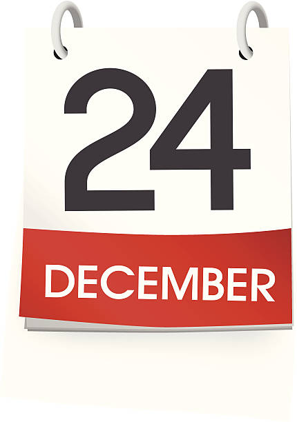 벡터 12월 24일 - 2013 2014 personal organizer calendar stock illustrations