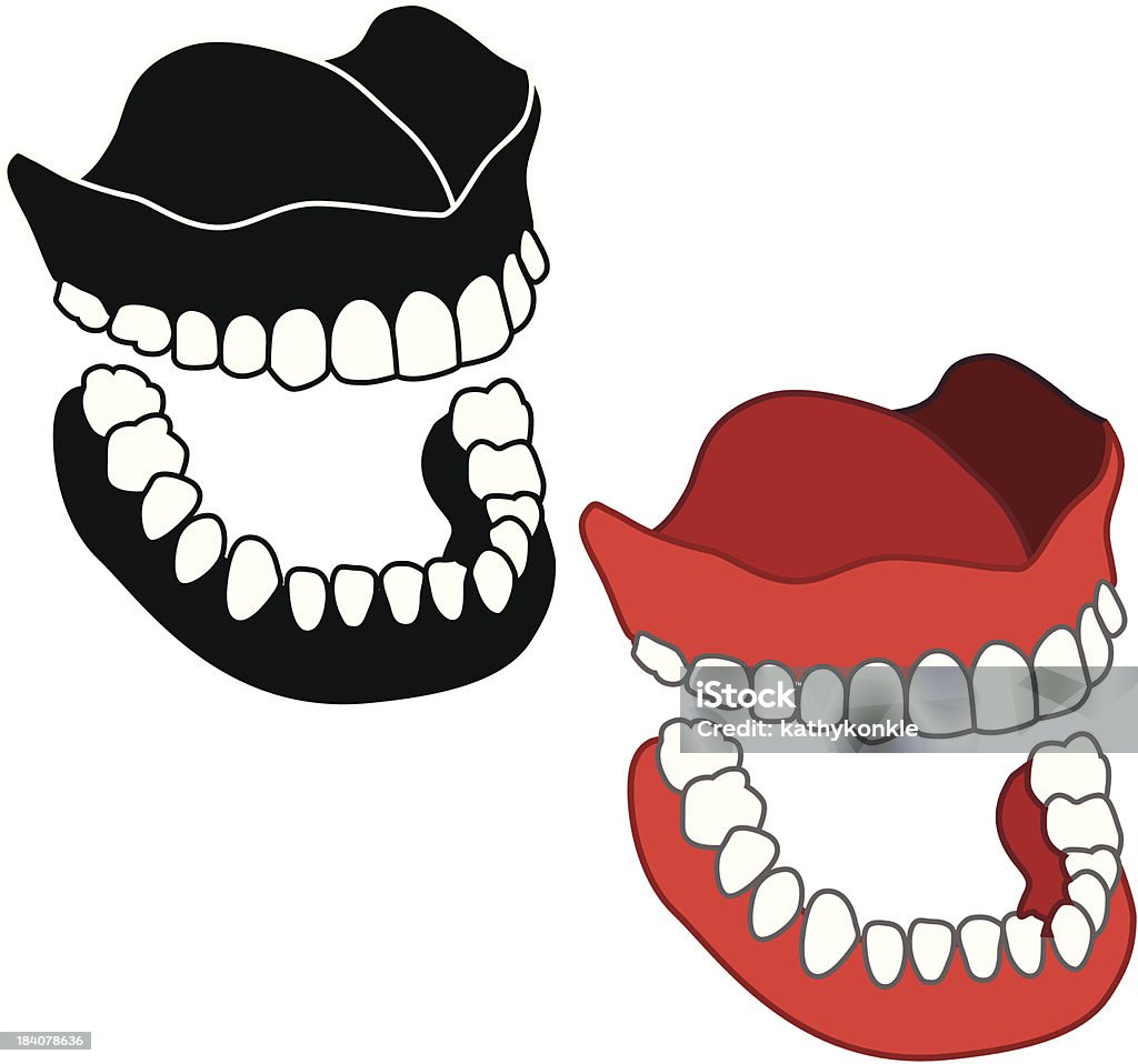 Dentaires Dents Ou Faux Vecteurs libres de droits et plus d'images  vectorielles de Dentier - Dentier, Dentiste, Dentition humaine - iStock