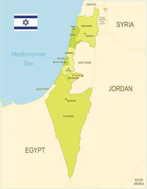 Vector illustration of Israel