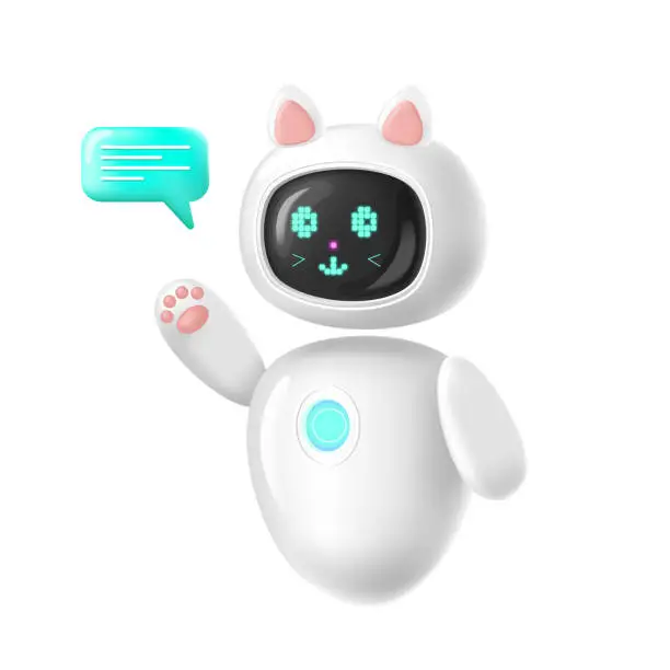 Vector illustration of chatbot assistant