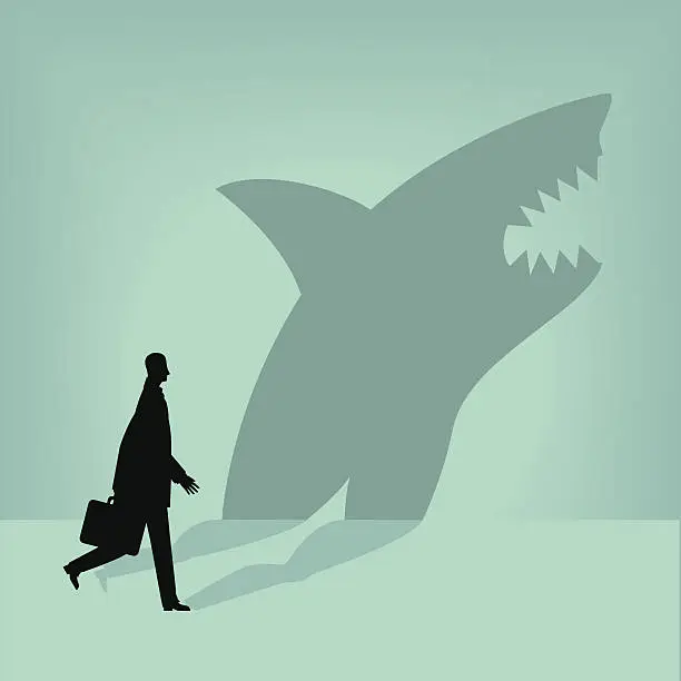 Vector illustration of Shark