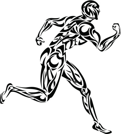 Full Body Tattoo Running Stock Illustration - Download Image Now -  Abstract, Art Product, Black Color - iStock
