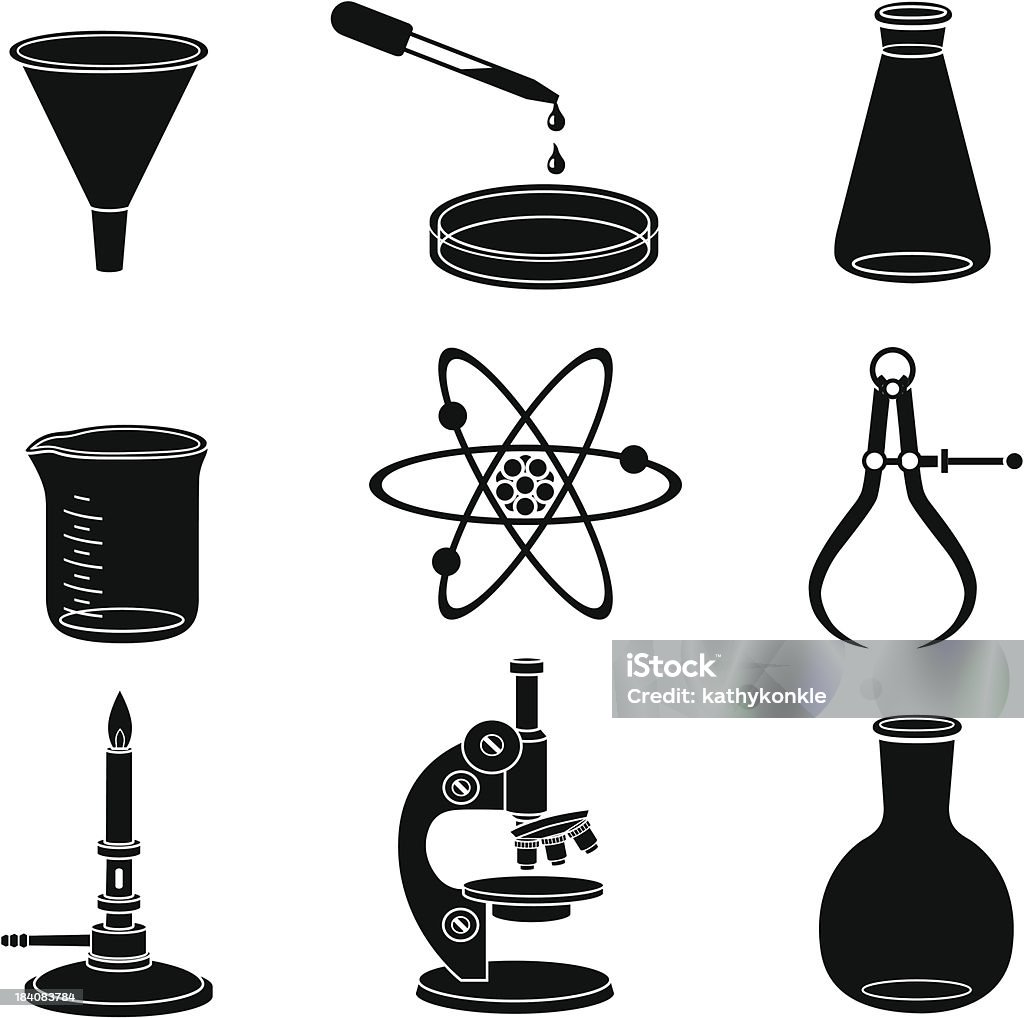 Laboratoire de science - clipart vectoriel de Boîte de Pétri libre de droits