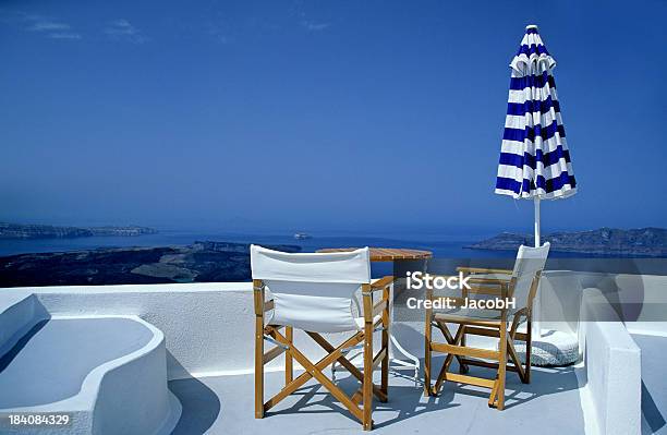 Seaside Balkon - zdjęcia stockowe i więcej obrazów Balkon - Balkon, Biały, Cyclady