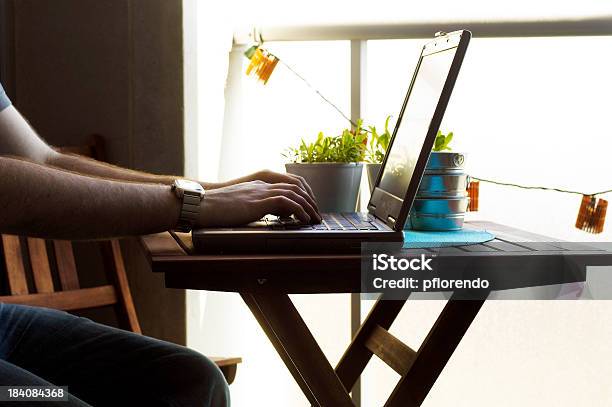 Lavorare Da Casa - Fotografie stock e altre immagini di Estate - Estate, Router, Adulto