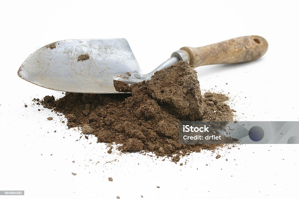 Dirty Spade (4 - Foto stock royalty-free di Attrezzi da giardinaggio