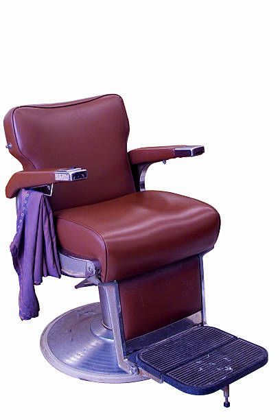 barber chair stock photo