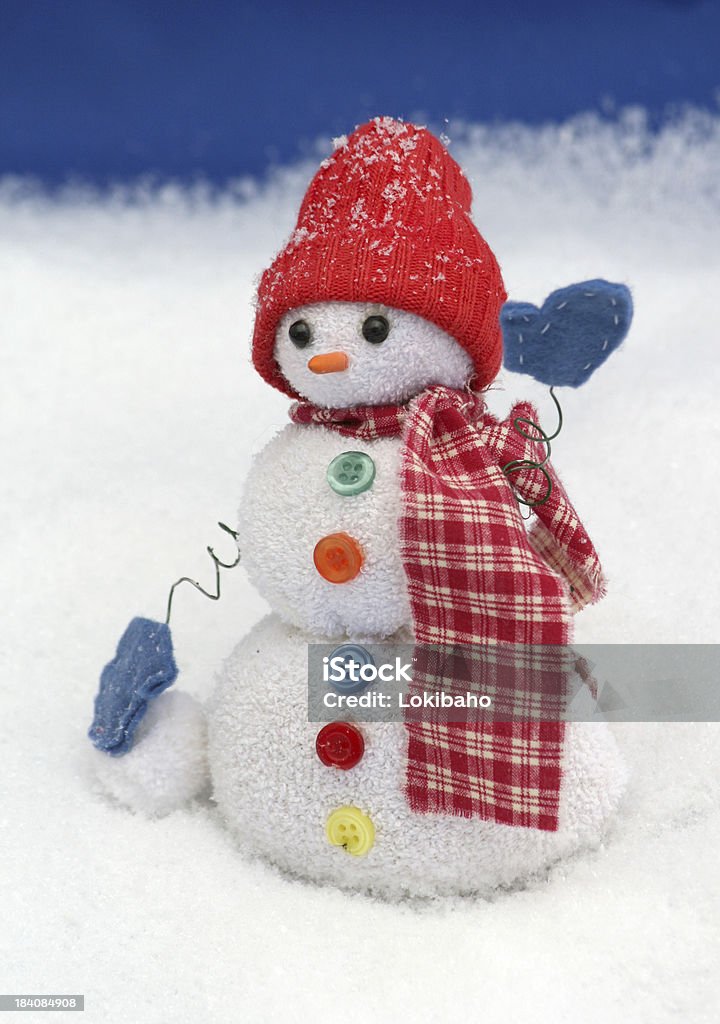 Снеговик размахивающий лапами - Стоковые фото Белый роялти-фри