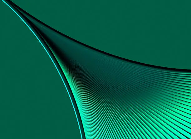 Photo of Abstract Green Dynamic Element