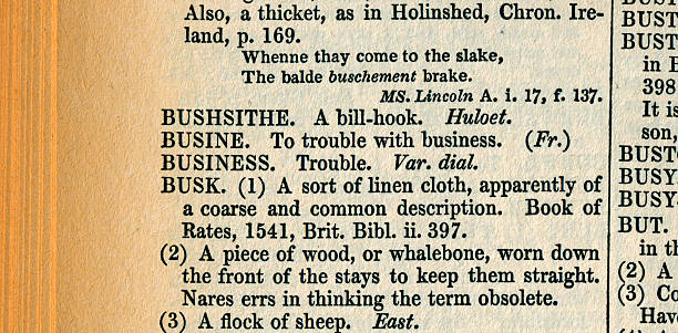 istock Old dictionary definition business defined as trouble 184085011