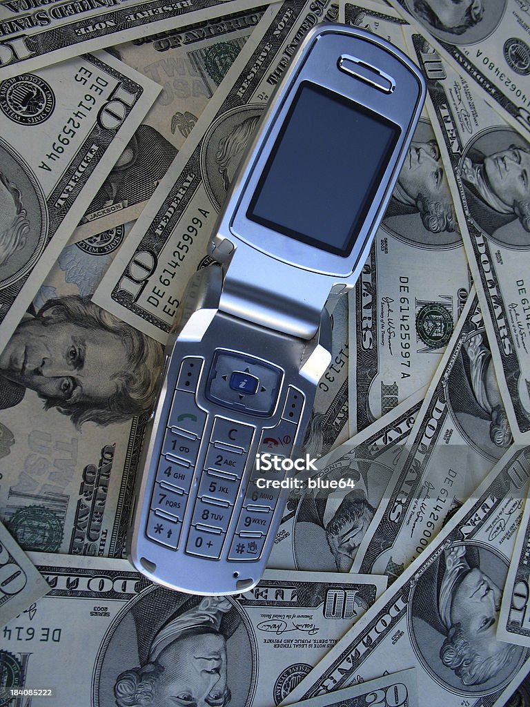 Cellphone - Стоковые фото 1 доллар - Бумажные деньги США роялти-фри