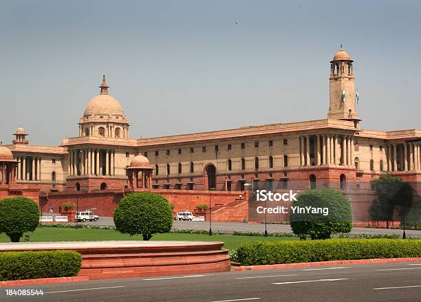 Parlamento Indio En Nueva Delhi El Gobierno Politic De La India Foto de stock y más banco de imágenes de India