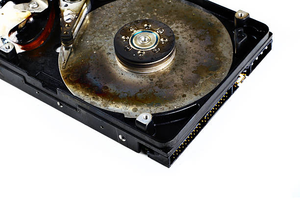 hard drive on crack #3 stock photo