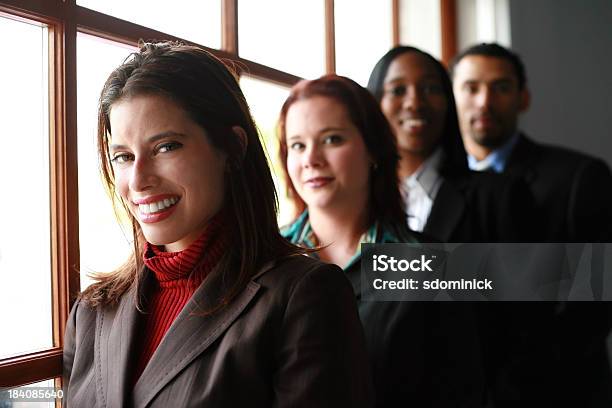 Team By The Window Stock Photo - Download Image Now - Adult, Adults Only, African Ethnicity