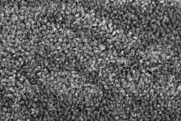 istock Dark gray color two tone swatch section of carpet sample. 1840862687