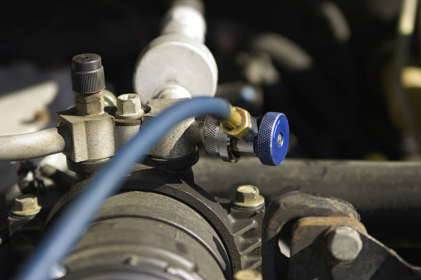 A/C charging stock photo