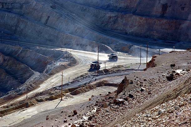 Open Pit Copper Mine stock photo