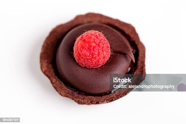 Raspberry Chocolate Tart Stock Photo - Download Image Now - Baking, Cake, Chocolate