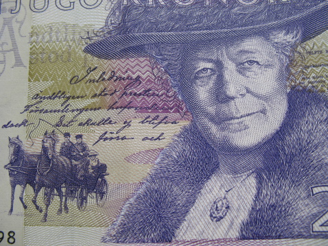A 20 kronors note.
