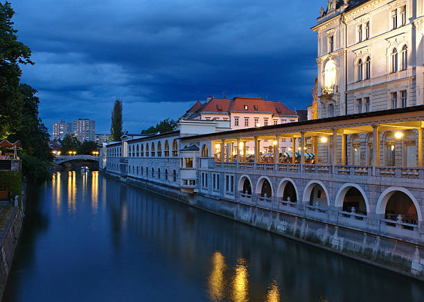 istock Ljubljana Market by Night 184087604