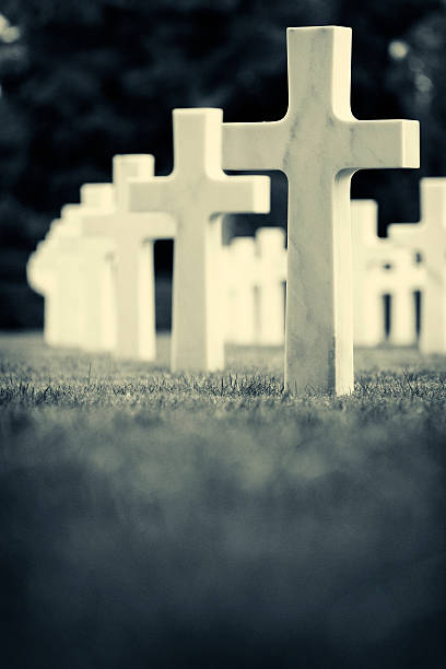 U.S. Cemetery stock photo