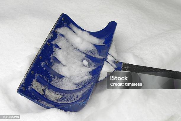 Resting Snow Shovel Stock Photo - Download Image Now - Assistance, Backache, Blizzard