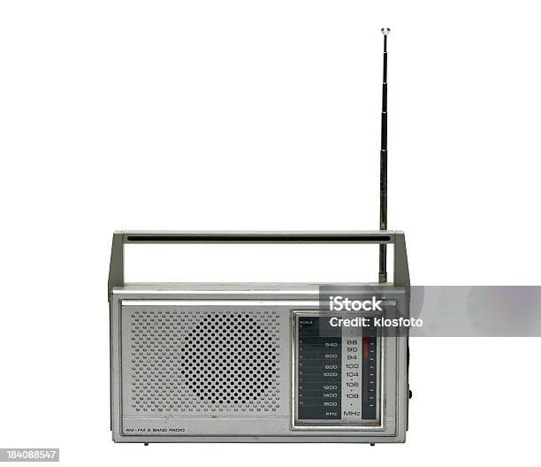 Retro Radio - zdjęcia stockowe i więcej obrazów Radio - Radio, Neutralne tło, Staromodny