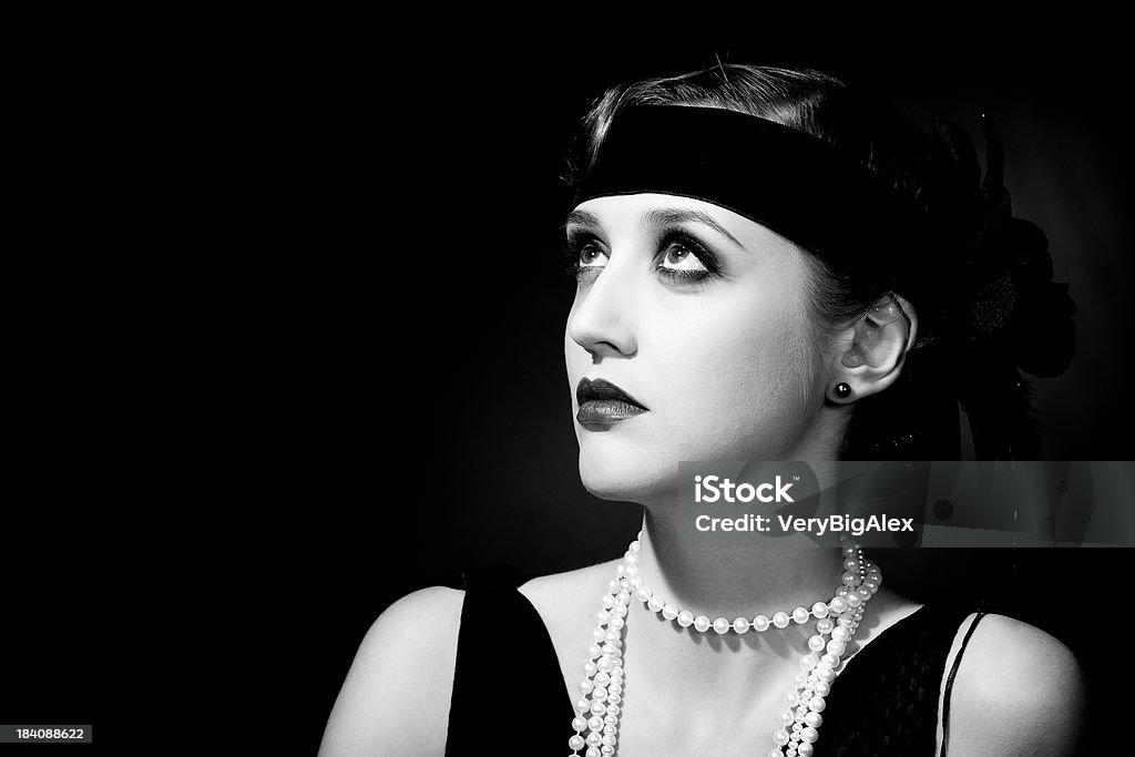 Retro mulher - Foto de stock de 1930-1939 royalty-free