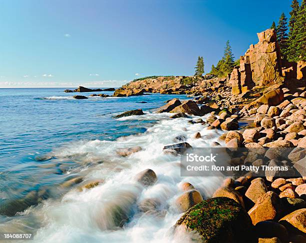 Parque Nacional De Acadia De Rocky Océano Atlántico P Foto de stock y más banco de imágenes de Maine