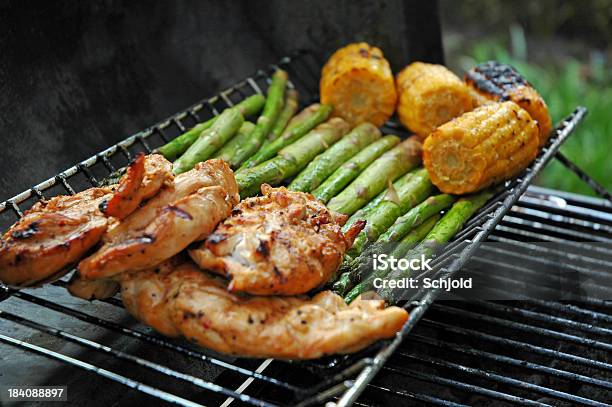 Outdoor Bbq - Fotografias de stock e mais imagens de Almoço - Almoço, Ao Ar Livre, Carne