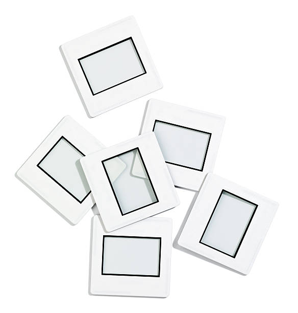 istock Group Of Slide Mounts Isolated on White 184088907