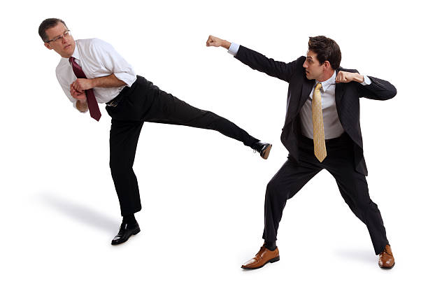 istock Boxing Business Men on White 184089542