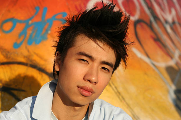 若いアジア人男性のポートレート - handcarves lifestyle people young adults ストックフォトと画像