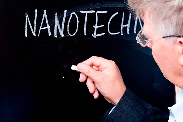 Nanotechnology nanotechnology with copyspace high energy physics stock pictures, royalty-free photos & images