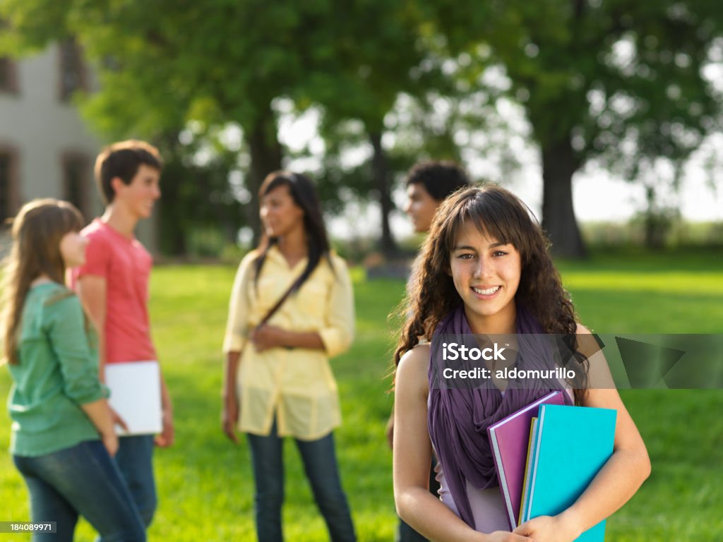 Les sorties d'étudiants - Photo de Adolescence libre de droits