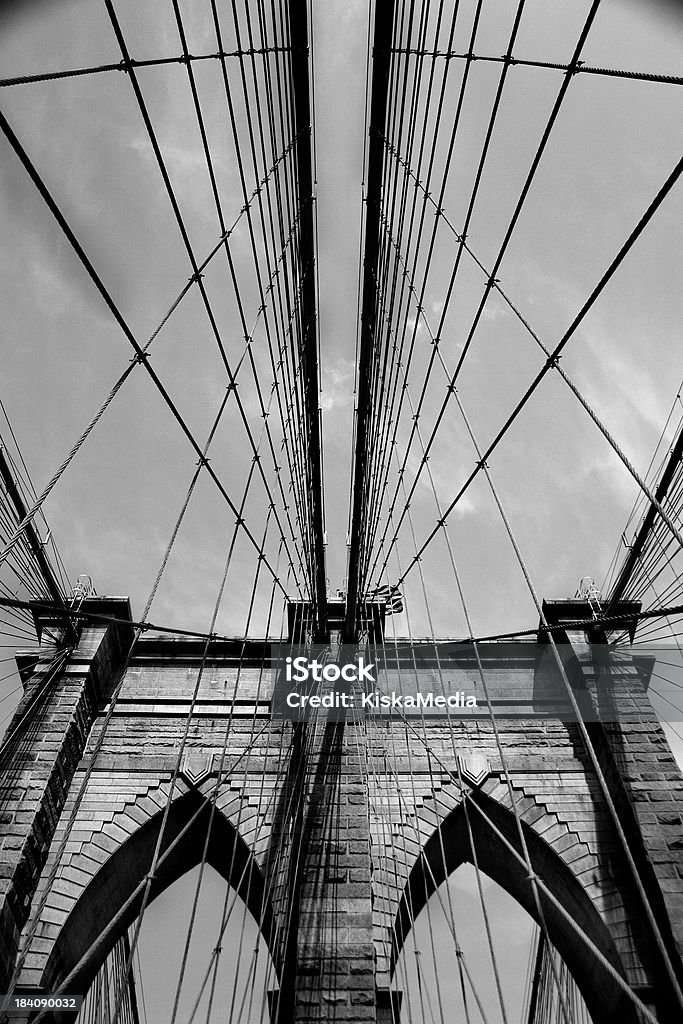 Brooklyn Bridge - Lizenzfrei Altertümlich Stock-Foto