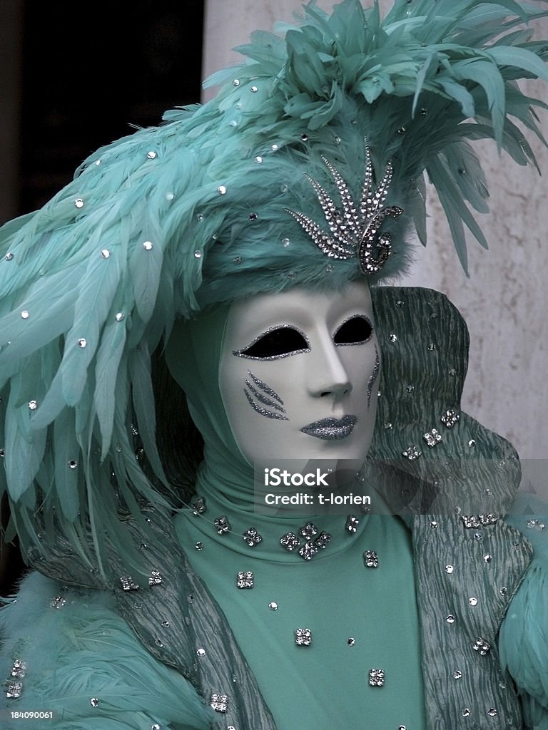 Homem verde; Carnaval de Veneza - Royalty-free Adulto Foto de stock