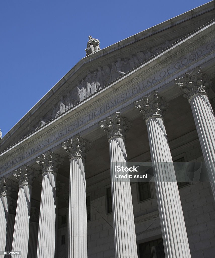 Tribunal supremo de la ciudad de Nueva York - Foto de stock de Arquitectura libre de derechos