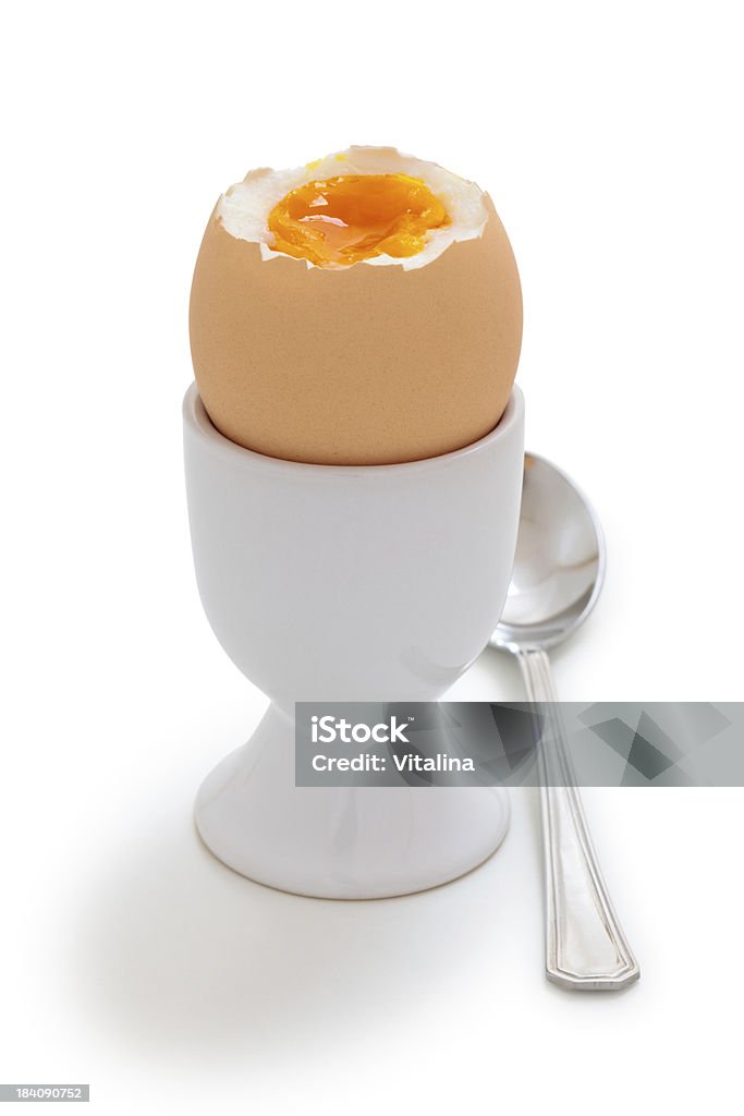 Gekochtes Ei. - Lizenzfrei Gekochtes Ei Stock-Foto